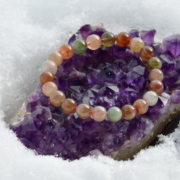 Crystalbabyhkyyc 🔮 7mm + Watermelon Tourmaline Bracelet - Picture 3 of 6